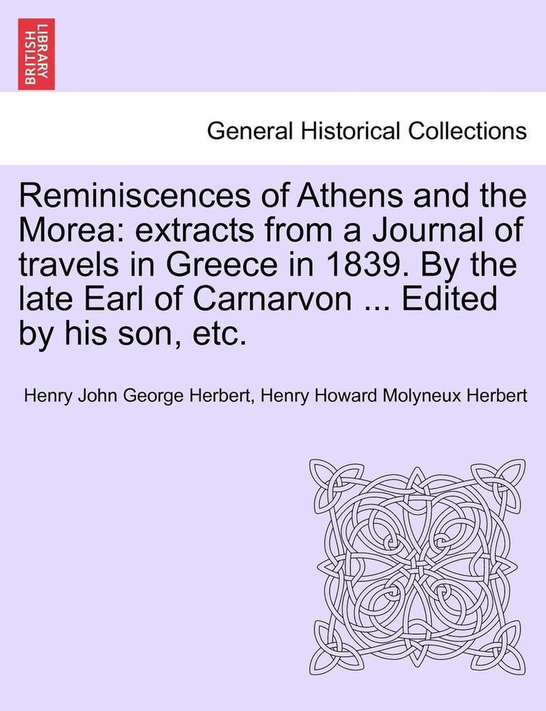 Reminiscences of Athens and the Morea 1