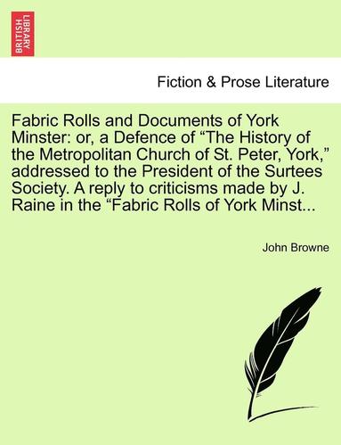 bokomslag Fabric Rolls and Documents of York Minster