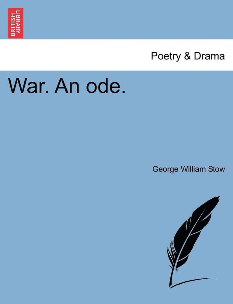 War. an Ode. 1