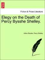 bokomslag Elegy on the Death of Percy Bysshe Shelley.
