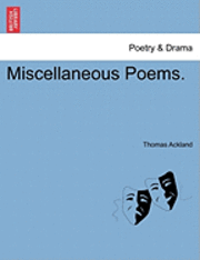 bokomslag Miscellaneous Poems.