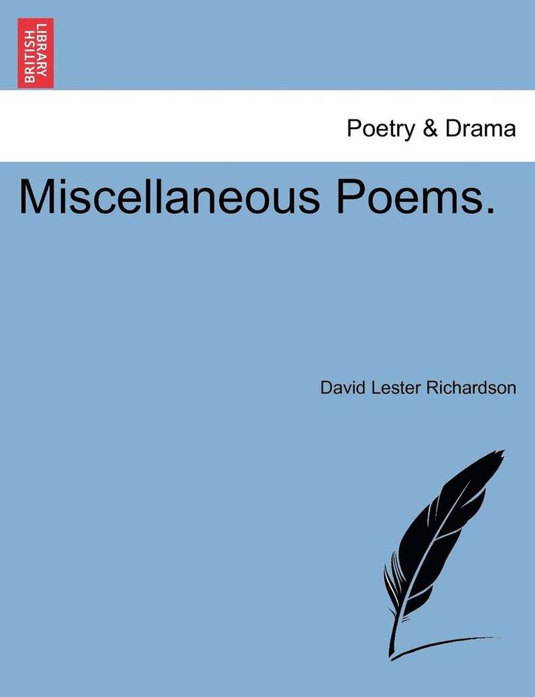 Miscellaneous Poems. 1