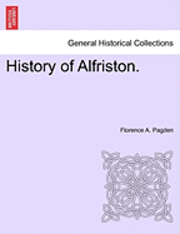 bokomslag History of Alfriston.