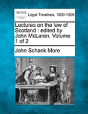 bokomslag Lectures on the law of Scotland