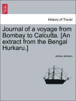 James Jackson - Journal of a Voyage from Bombay to Calcutta. [an Extract from the Bengal Hurkaru.], Häftad