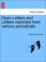 Stephen Harding Terry - Open Letters and Letters Reprinted from Various Periodicals., Häftad