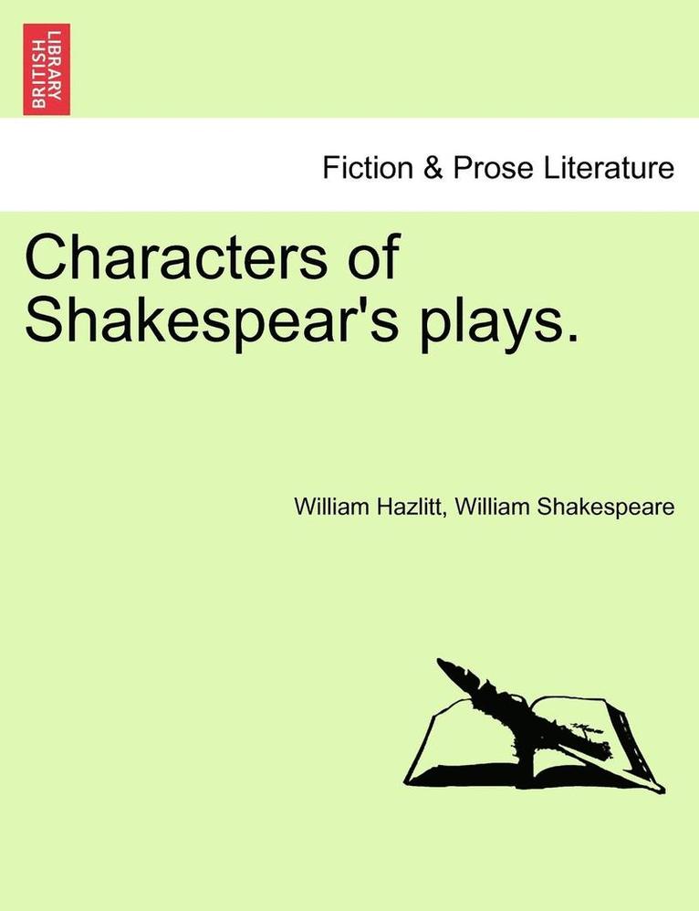 Characters of Shakespear's Plays.