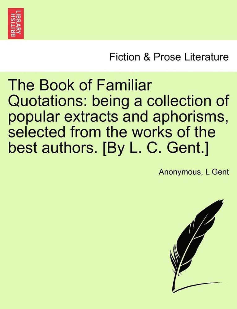 The Book of Familiar Quotations 1