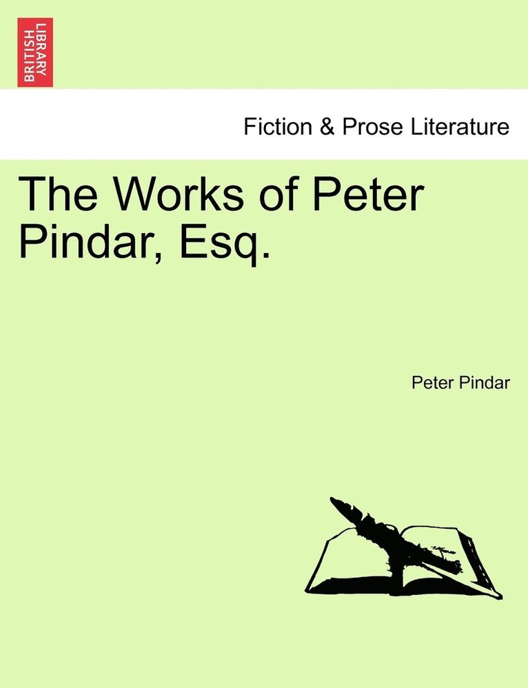 The Works of Peter Pindar, Esq. 1