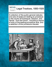 bokomslag A collection of the public general statutes and acts of sederunt relating to procedure in the courts of Exchequer, Session, and Teinds