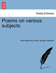 bokomslag Poems on Various Subjects.