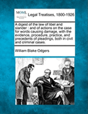 bokomslag digest of the law of libel and slander