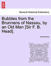 bokomslag Bubbles from the Brunnens of Nassau, by an Old Man [Sir F. B. Head].