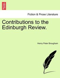 bokomslag Contributions to the Edinburgh Review.