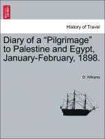 bokomslag Diary of a Pilgrimage to Palestine and Egypt, January-February, 1898.