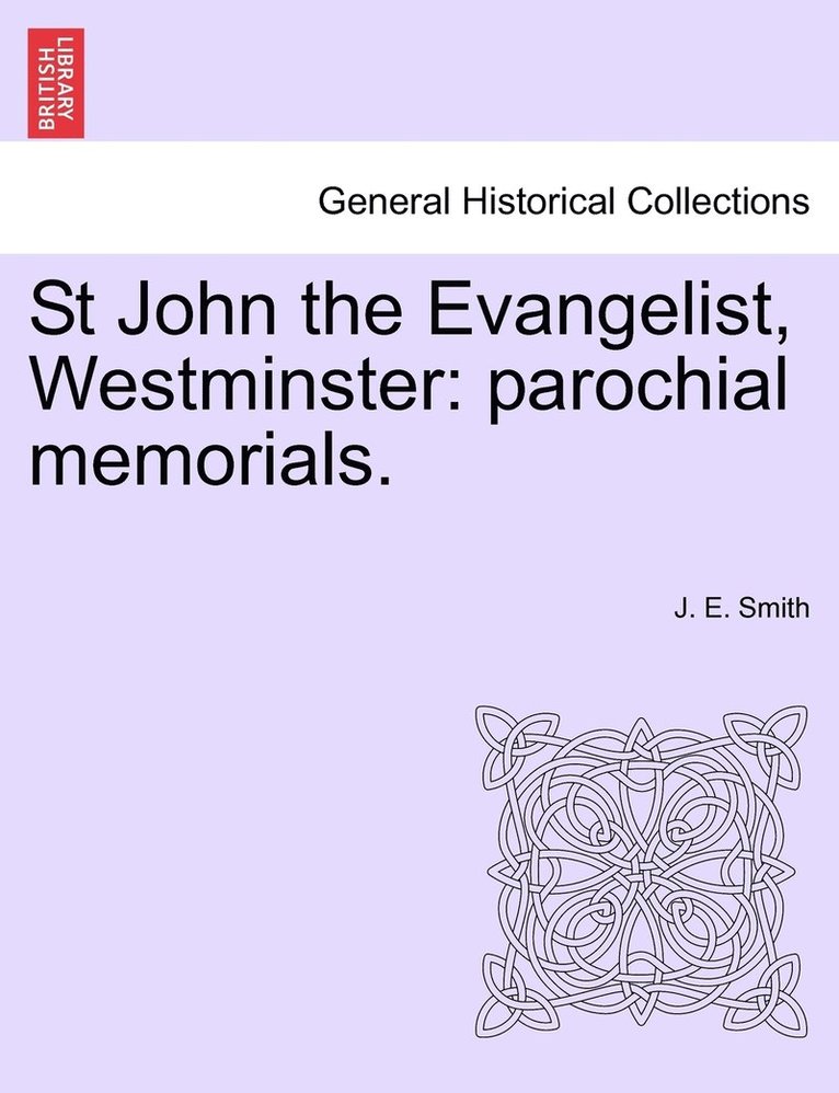St John the Evangelist, Westminster 1