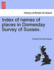 bokomslag Index of Names of Places in Domesday Survey of Sussex.