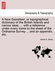 bokomslag New Gazetteer; Or Topographical Dictionary of the British Islands and Narrow Seas; ... with a Reference Under Every Name to the Sheet of the Ordnance Survey ... and an Appendix, Etc.