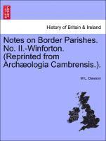 bokomslag Notes on Border Parishes. No. II.-Winforton. (Reprinted from Archologia Cambrensis.).