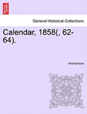 bokomslag Calendar, 1858(, 62-64).