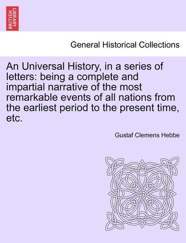bokomslag Universal History, in a series of letters