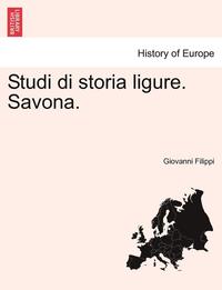 bokomslag Studi Di Storia Ligure. Savona.