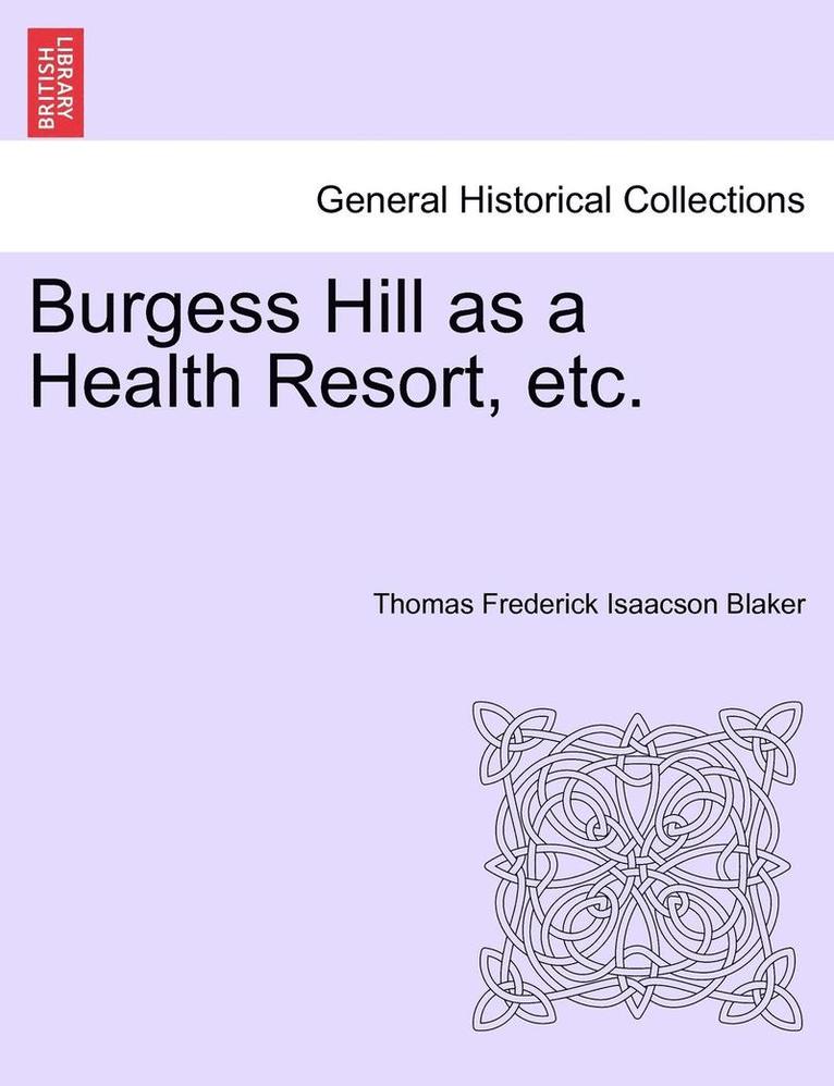 Burgess Hill as a Health Resort, Etc. 1