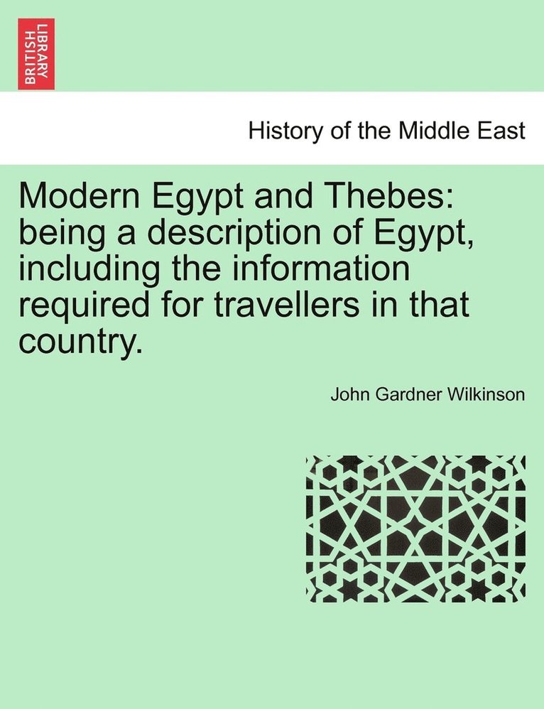 Modern Egypt and Thebes 1