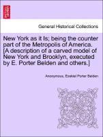 bokomslag New York as It Is; Being the Counter Part of the Metropolis of America. [a Description of a Carved Model of New York and Brooklyn, Executed by E. Porter Belden and Others.]