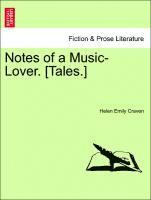 bokomslag Notes of a Music-Lover. [Tales.]