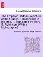 Ferdinand Gregorovius, Mary E Robinson - Emperor Hadrian, Häftad