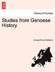 bokomslag Studies from Genoese History