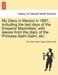 bokomslag My Diary in Mexico in 1867, Including the Last Days of the Emperor Maximilian; With Leaves from the Diary of the Princess Salm-Salm, Etc.