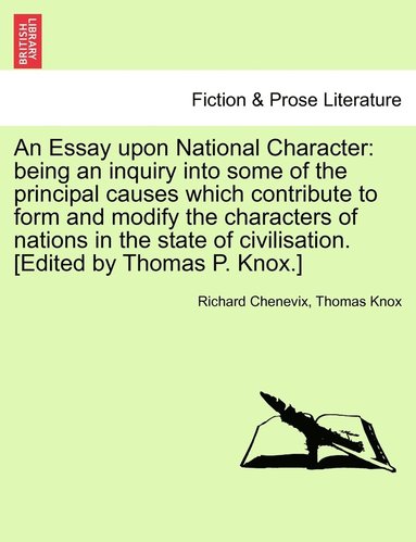 bokomslag An Essay upon National Character