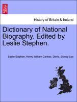 bokomslag Dictionary of National Biography. Edited by Leslie Stephen.