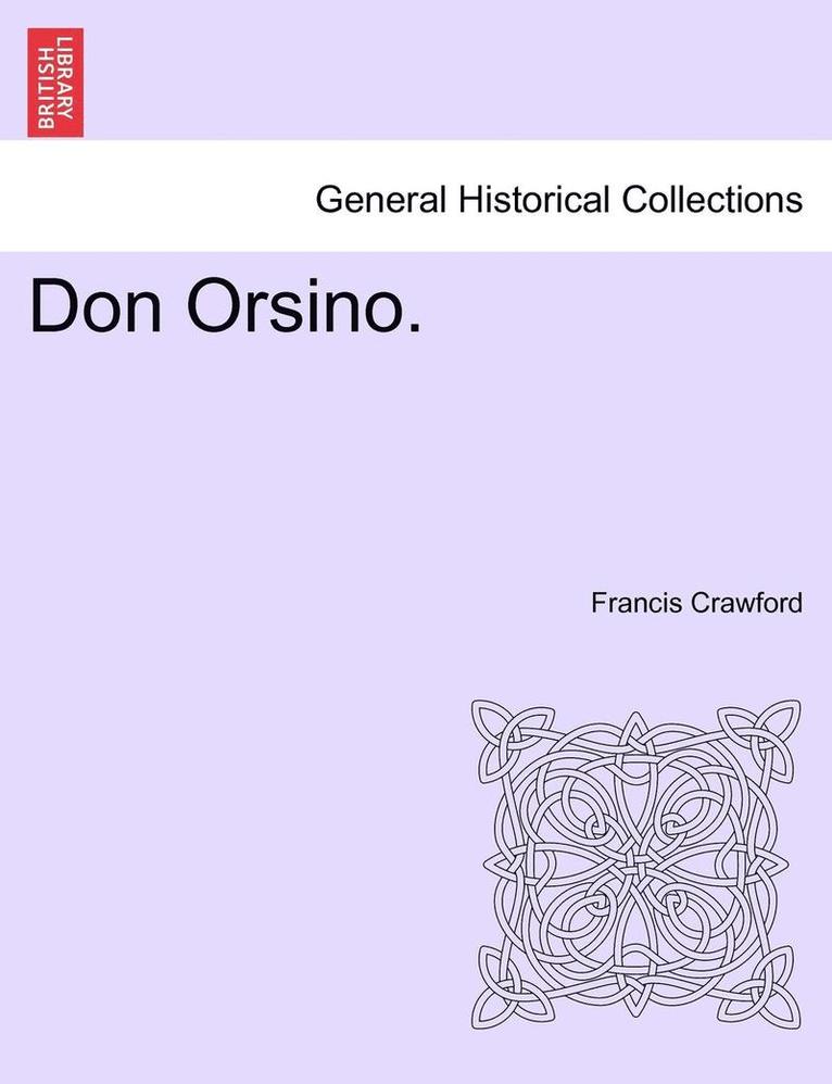 Don Orsino. 1