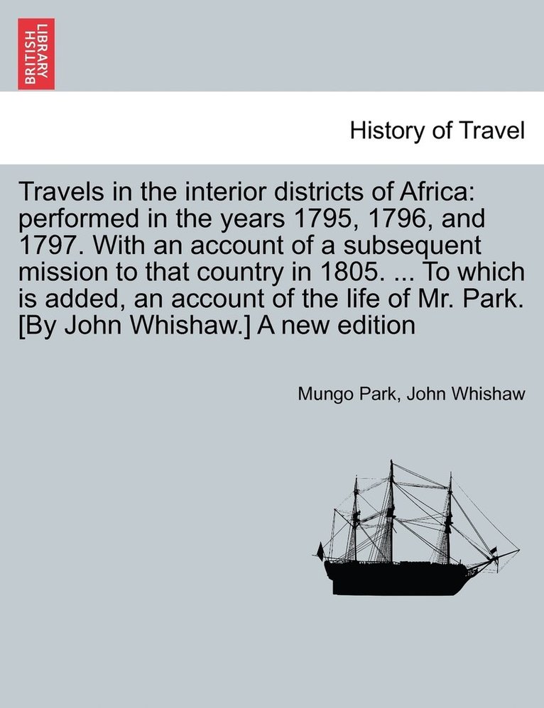 Travels in interior districts of Africa 1