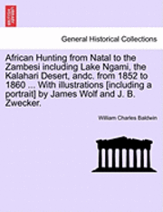 bokomslag African Hunting from Natal to the Zambesi Including Lake Ngami, the Kalahari Desert, Andc. from 1852 to 1860. with Illustrations [Including a Portrait] by James Wolf and J. B. Zwecker. Third Edition.