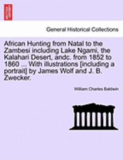 African Hunting from Natal to the Zambesi Including Lake Ngami, the Kalahari Desert, Andc. from 1852 to 1860. with Illustrations [Including a Portrait] by James Wolf and J. B. Zwecker. Third Edition.