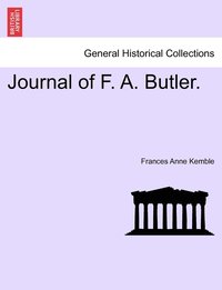 bokomslag Journal of F. A. Butler.