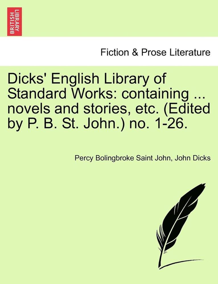 Dicks' English Library of Standard Works 1