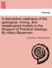 bokomslag A Descriptive Catalogue of the Geological, Mining, and Metallurgical Models in the Museum of Practical Geology. by Hilary Bauerman.