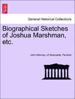 bokomslag Biographical Sketches of Joshua Marshman, Etc.