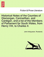 bokomslag Historical Notes of the Counties of Glamorgan, Carmarthen, and Cardigan, and a List of the Members of Parliament for South Wales, from Henry VIII, to Charles II.