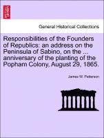 bokomslag Responsibilities of the Founders of Republics
