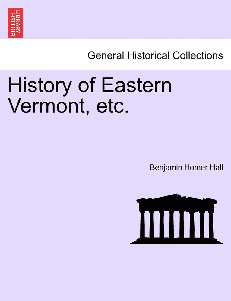 History of Eastern Vermont, etc. 1