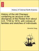 History of the old Cheraws 1