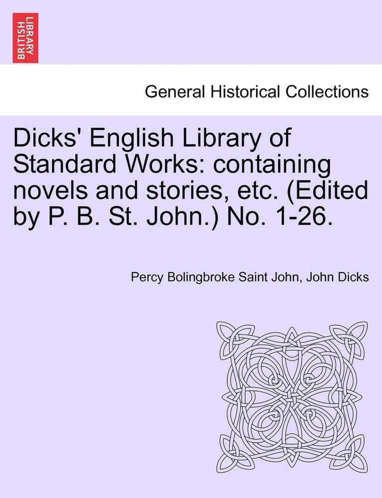 Dicks' English Library of Standard Works 1