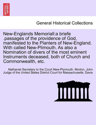 bokomslag New-Englands Memoriall