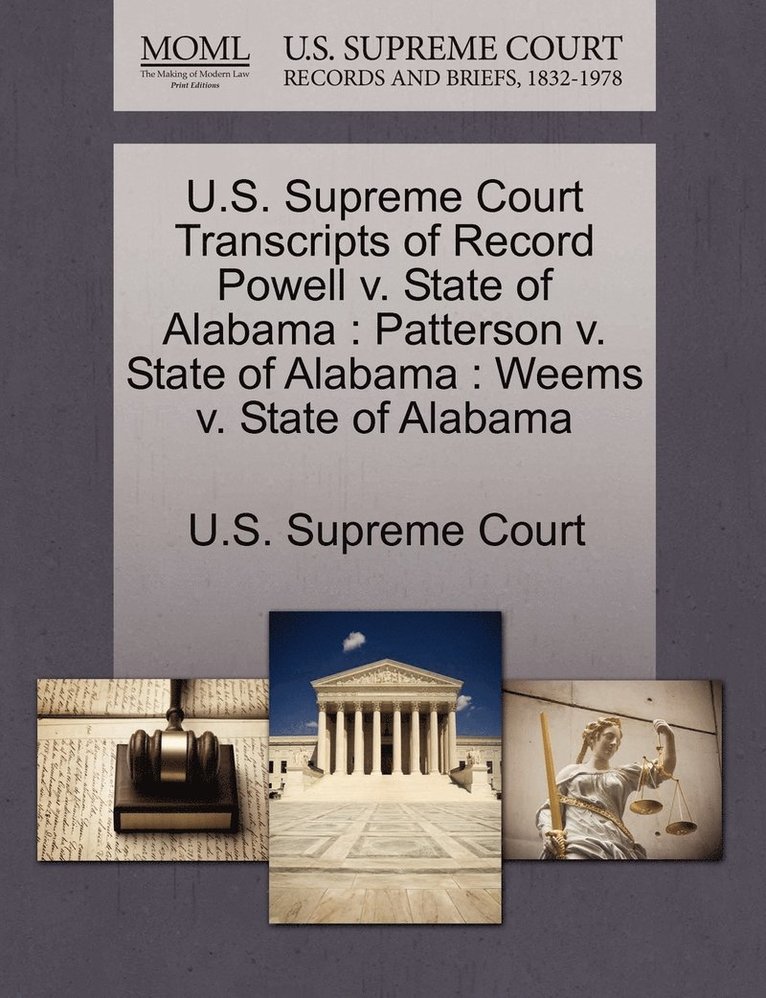 U.S. Supreme Court Transcripts of Record Powell v. State of Alabama, Häftad